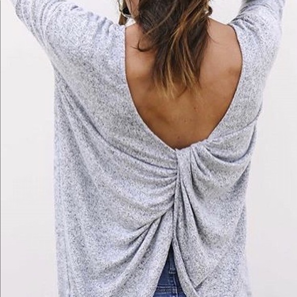 Sweaters - Open back sweater